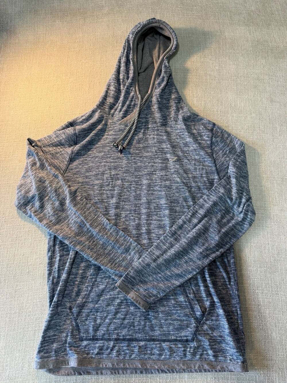 Hollister California Blue Heathered Lightweight Hoodie